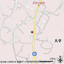 静岡県浜松市浜名区大平196周辺の地図