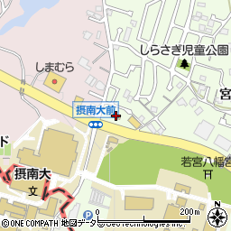 ファミリーマート八幡美濃山店周辺の地図