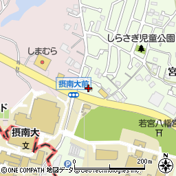 ファミリーマート八幡美濃山店周辺の地図