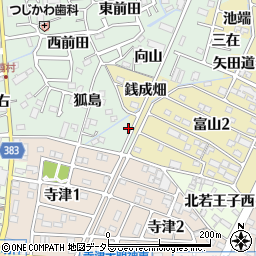 愛知県西尾市楠村町狐島28周辺の地図