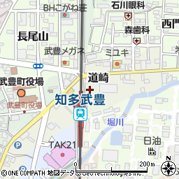 愛知県知多郡武豊町道崎周辺の地図