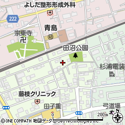 静岡県藤枝市田沼2丁目4周辺の地図