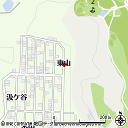 愛知県豊川市御油町東山周辺の地図
