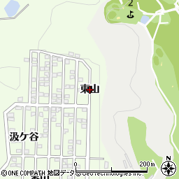 愛知県豊川市御油町（東山）周辺の地図
