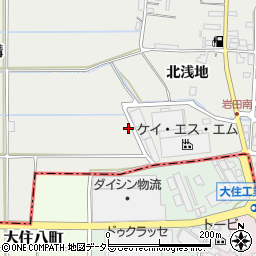 京都府八幡市岩田（南浅地）周辺の地図