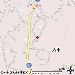 静岡県浜松市浜名区大平648周辺の地図