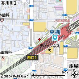 カメラのキタムラ　アクトアモーレ高槻駅前店周辺の地図