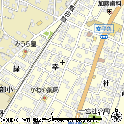 愛知県豊川市一宮町幸周辺の地図