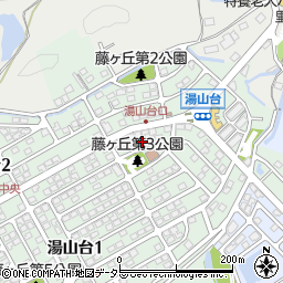 兵庫県川西市湯山台1丁目3周辺の地図