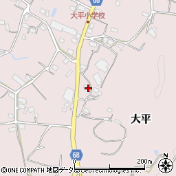 静岡県浜松市浜名区大平646周辺の地図