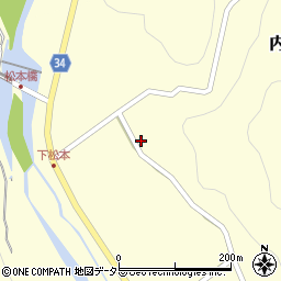島根県浜田市内村町1033周辺の地図