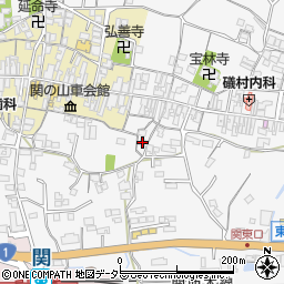 三重県亀山市関町木崎202周辺の地図