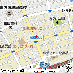 藤枝市場から周辺の地図