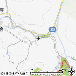 兵庫県川西市若宮角田周辺の地図
