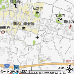 三重県亀山市関町木崎205周辺の地図