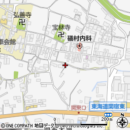三重県亀山市関町木崎1627周辺の地図