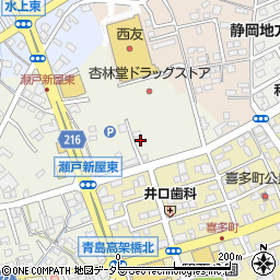 静岡県藤枝市瀬戸新屋192-7周辺の地図