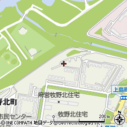 大阪府枚方市牧野北町8-16周辺の地図