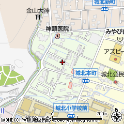 兵庫県姫路市城北本町周辺の地図