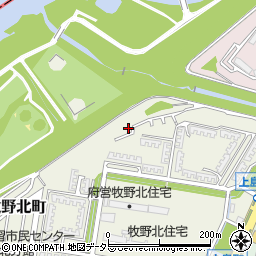 大阪府枚方市牧野北町15-24周辺の地図