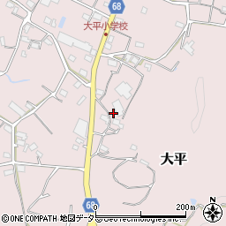 静岡県浜松市浜名区大平649周辺の地図