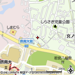 京都府八幡市美濃山西ノ口6周辺の地図