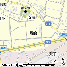 愛知県西尾市今川町堤合周辺の地図