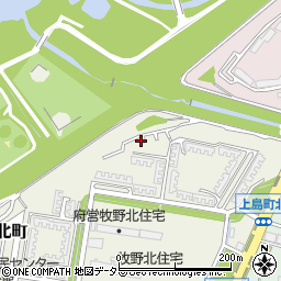 大阪府枚方市牧野北町15-36周辺の地図