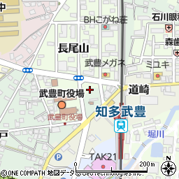 長尾山駐車場周辺の地図