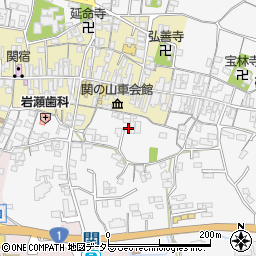 三重県亀山市関町木崎223周辺の地図