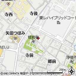 愛知県西尾市上矢田町寺前18周辺の地図