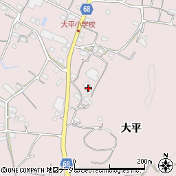 静岡県浜松市浜名区大平673周辺の地図
