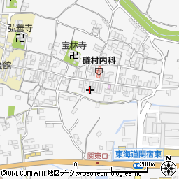 三重県亀山市関町木崎1645周辺の地図