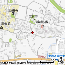 三重県亀山市関町木崎1629周辺の地図