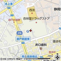 静岡県藤枝市瀬戸新屋191-2周辺の地図