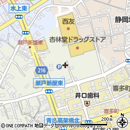 静岡県藤枝市瀬戸新屋191-2周辺の地図