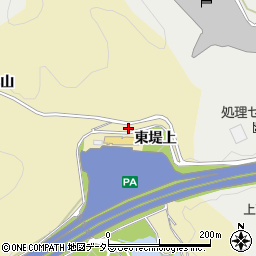 愛知県豊川市市田町北山周辺の地図