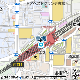 高槻ステーション歯科周辺の地図