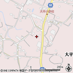 静岡県浜松市浜名区大平638-2周辺の地図