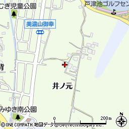 京都府八幡市美濃山井ノ元77周辺の地図