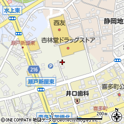 静岡県藤枝市瀬戸新屋192-5周辺の地図