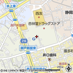静岡県藤枝市瀬戸新屋191-1周辺の地図