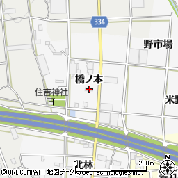 愛知県豊川市六角町橋ノ本47周辺の地図