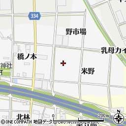 愛知県豊川市六角町周辺の地図