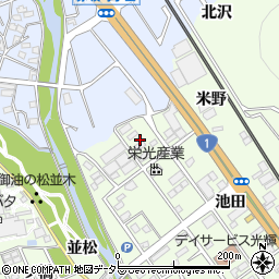 愛知県豊川市御油町一重薮周辺の地図
