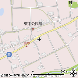 兵庫県三木市口吉川町東中93-1周辺の地図