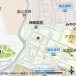 兵庫県姫路市城北本町9-3周辺の地図