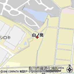 愛知県豊川市大木町山ノ奥周辺の地図