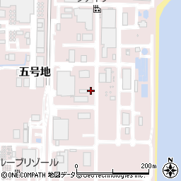 愛知県知多郡武豊町五号地周辺の地図