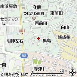 愛知県西尾市楠村町狐島5周辺の地図